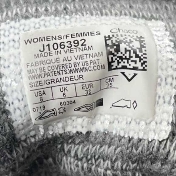 Chaco Women's Gray Barbary Waterproof Leather Upper Ankle Bootie Lug Sole Size 8 - Picture 15 of 16